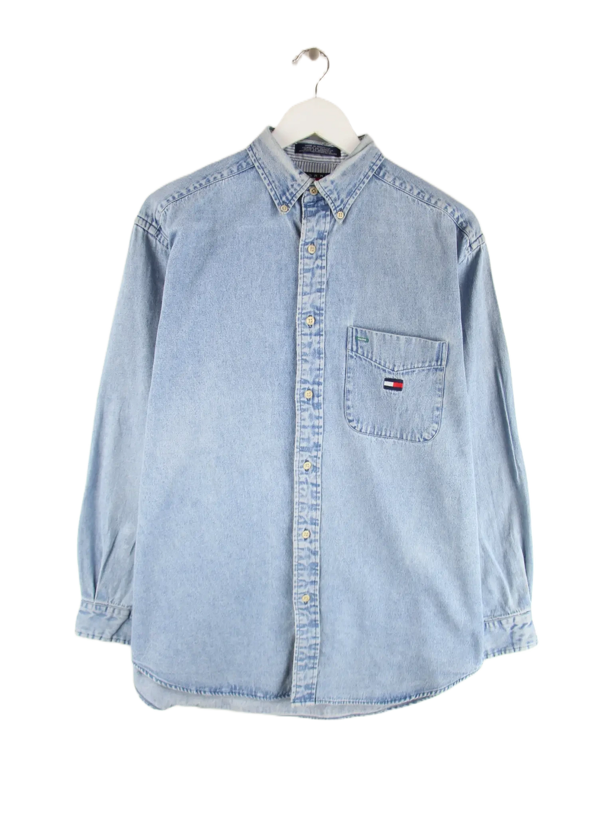 Tommy Hilfiger Freizeit Hemd Blau S – Vorderseite