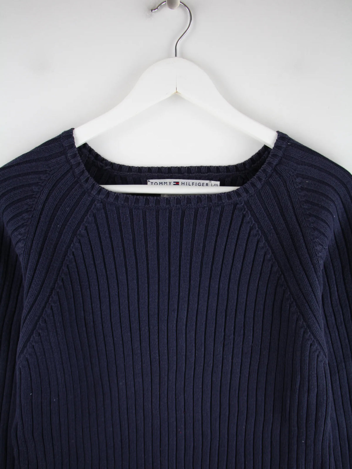 Tommy Hilfiger Pullover Blau L – Etikett