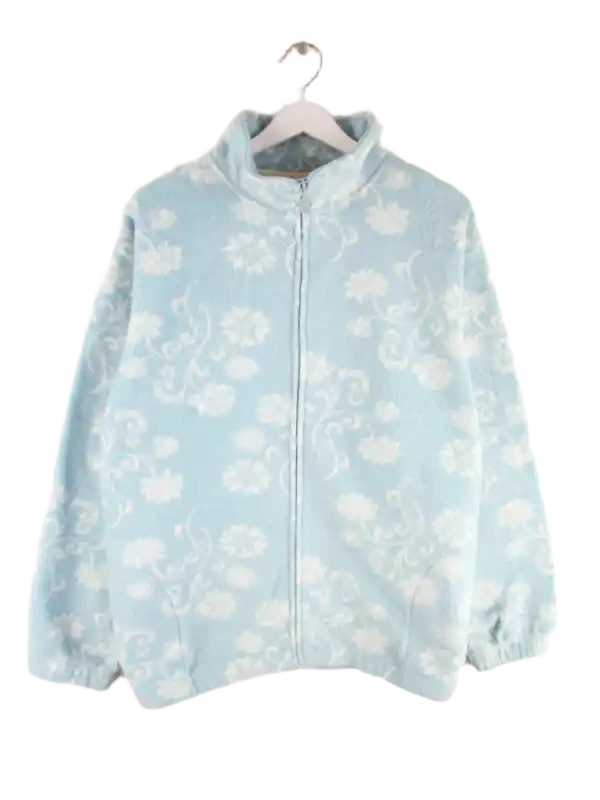 Vintage Fleece Blau L – Vorderseite