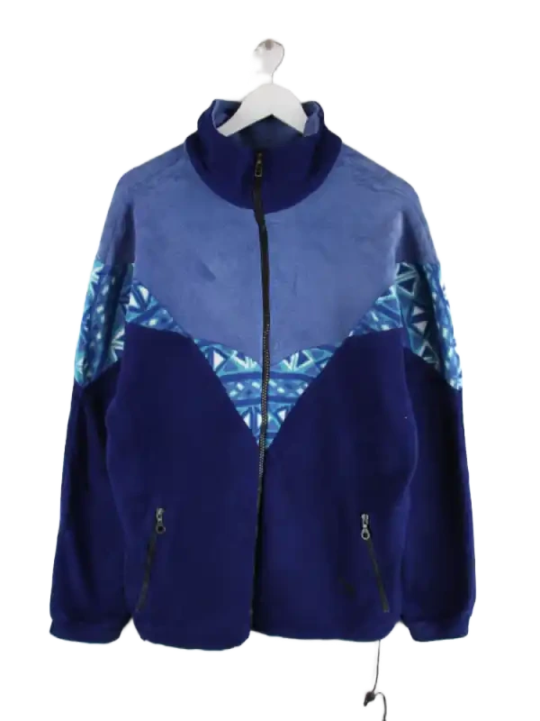Vintage Fleece Blau L – Vorderseite