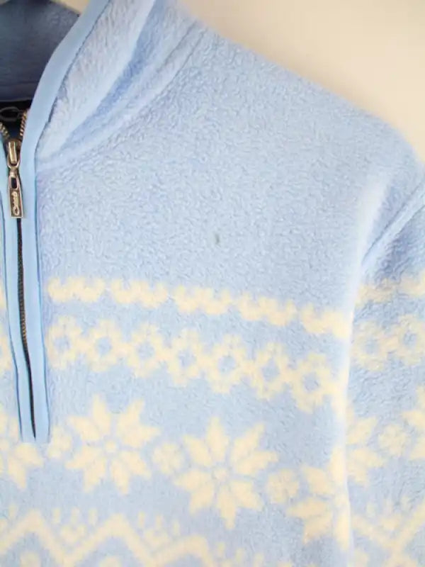 Vintage Fleece Blau M – Detailbild 1