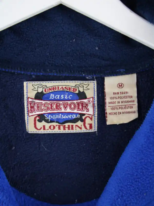 Vintage Fleece Blau M – Etikett