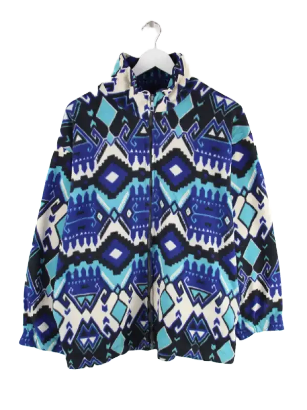 Vintage Fleece Blau M – Vorderseite