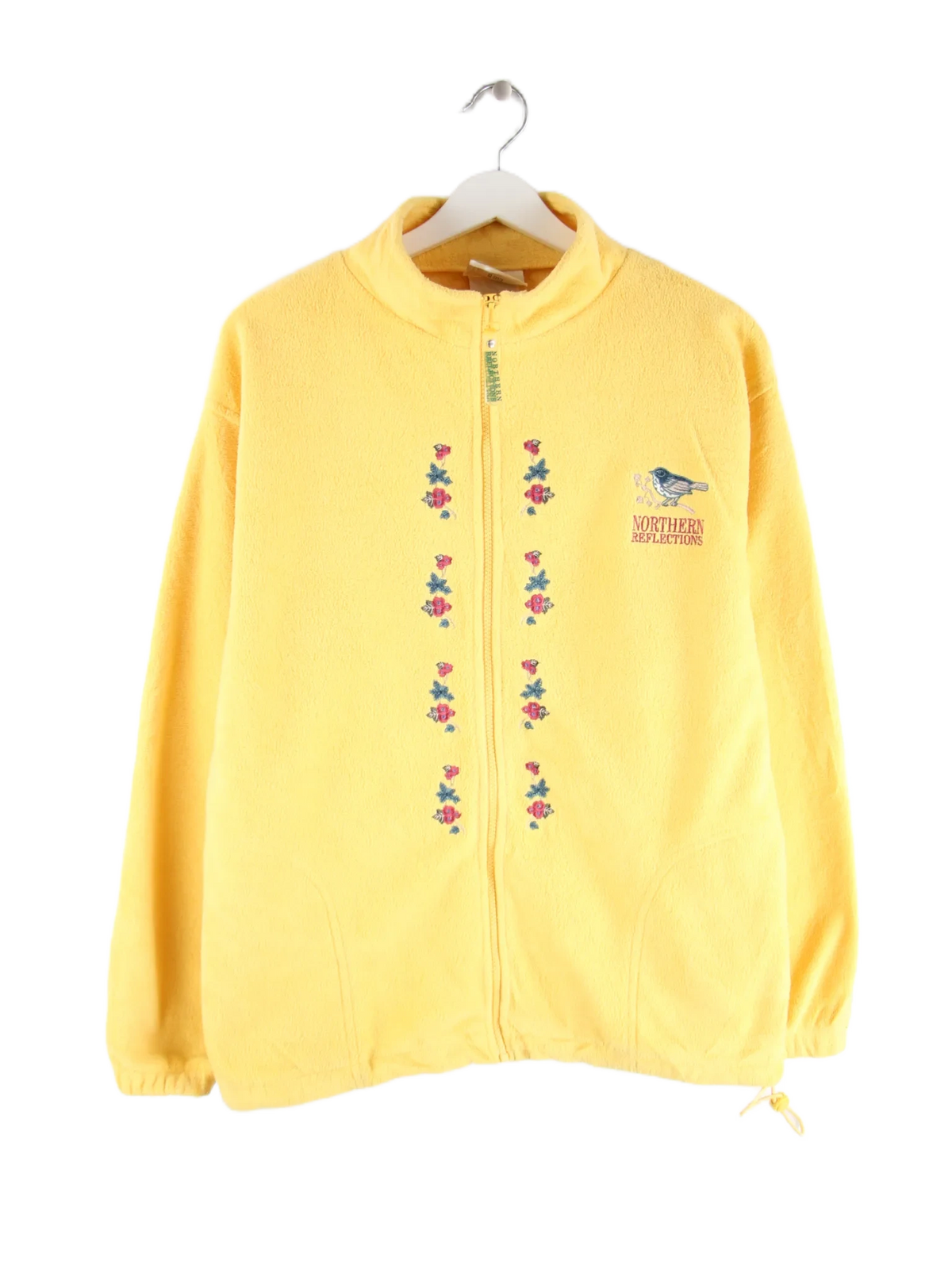 Vintage Fleece Gelb M – Vorderseite