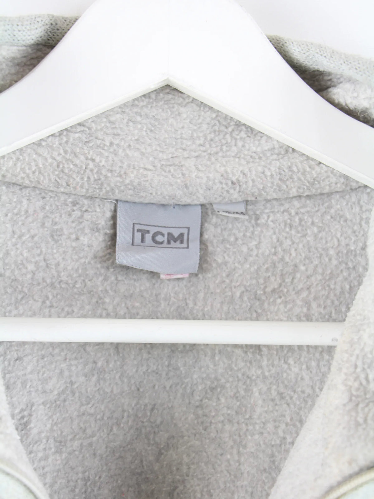 Vintage Fleece Grau L – Etikett
