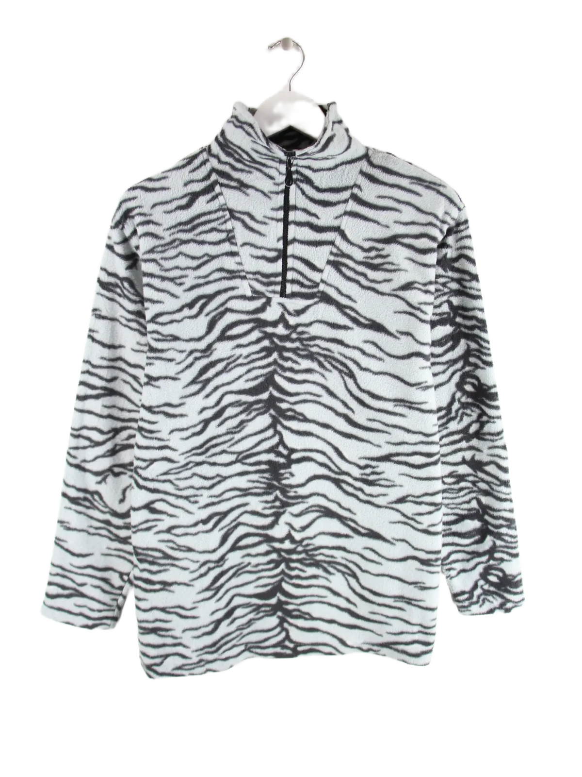 Vintage Fleece Grau S – Vorderseite