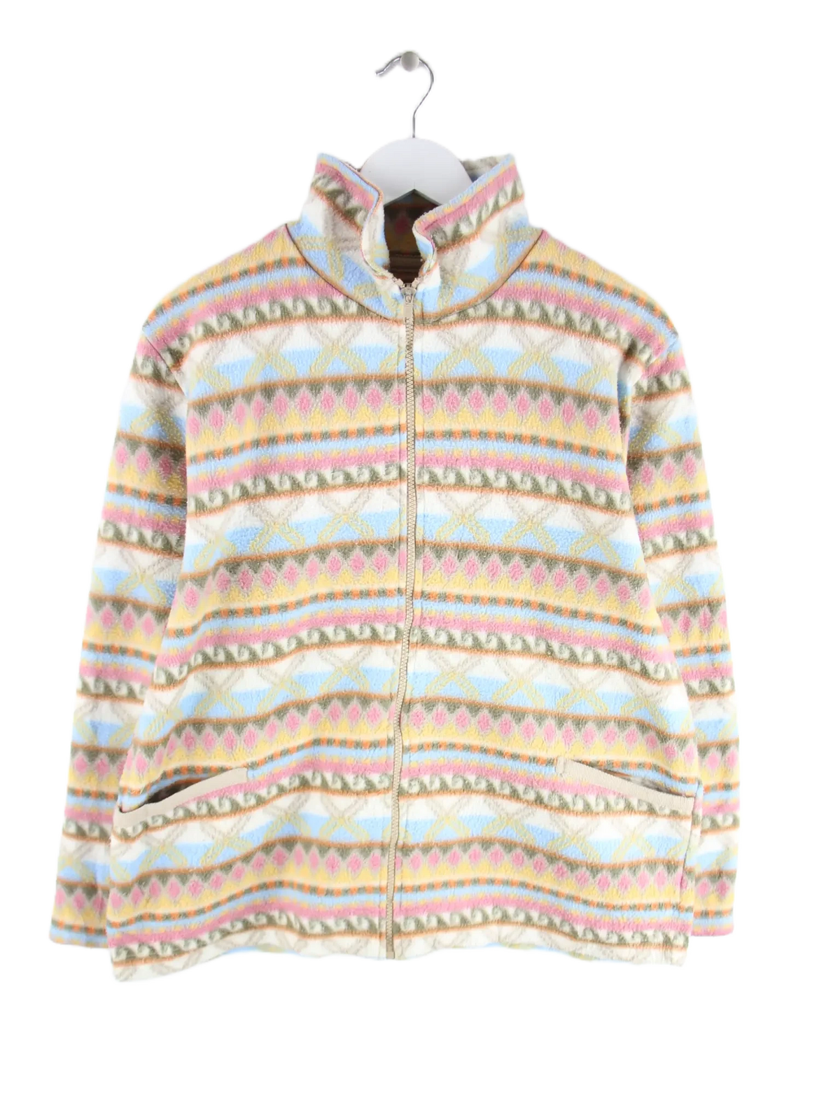 Vintage Fleece Mehrfarbig M – Vorderseite
