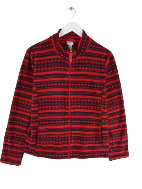 Vintage Fleece Rot L – Vorderseite