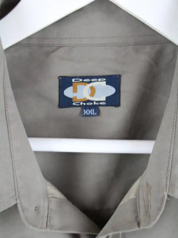 Vintage Freizeit Hemd Grau XXL – Etikett