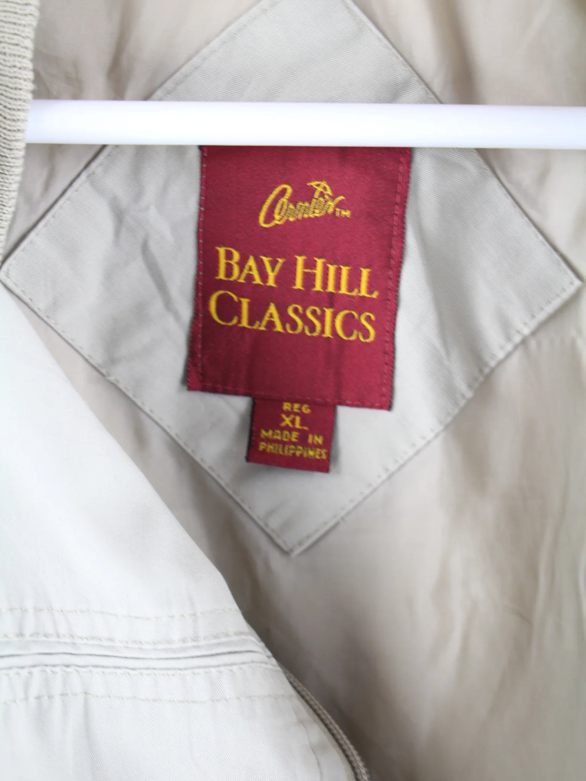 Vintage Jacke Beige XL – Etikett