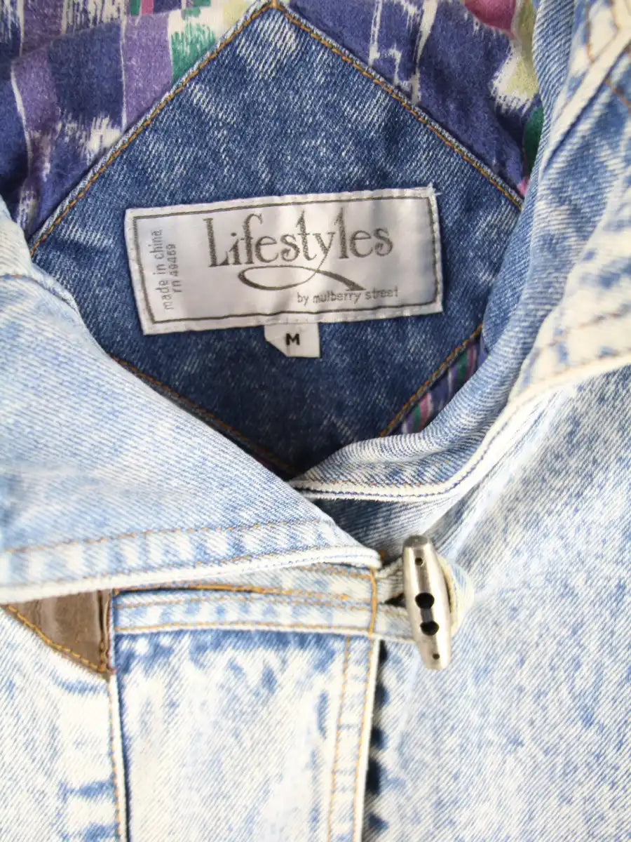 Vintage Jacke Blau M – Etikett