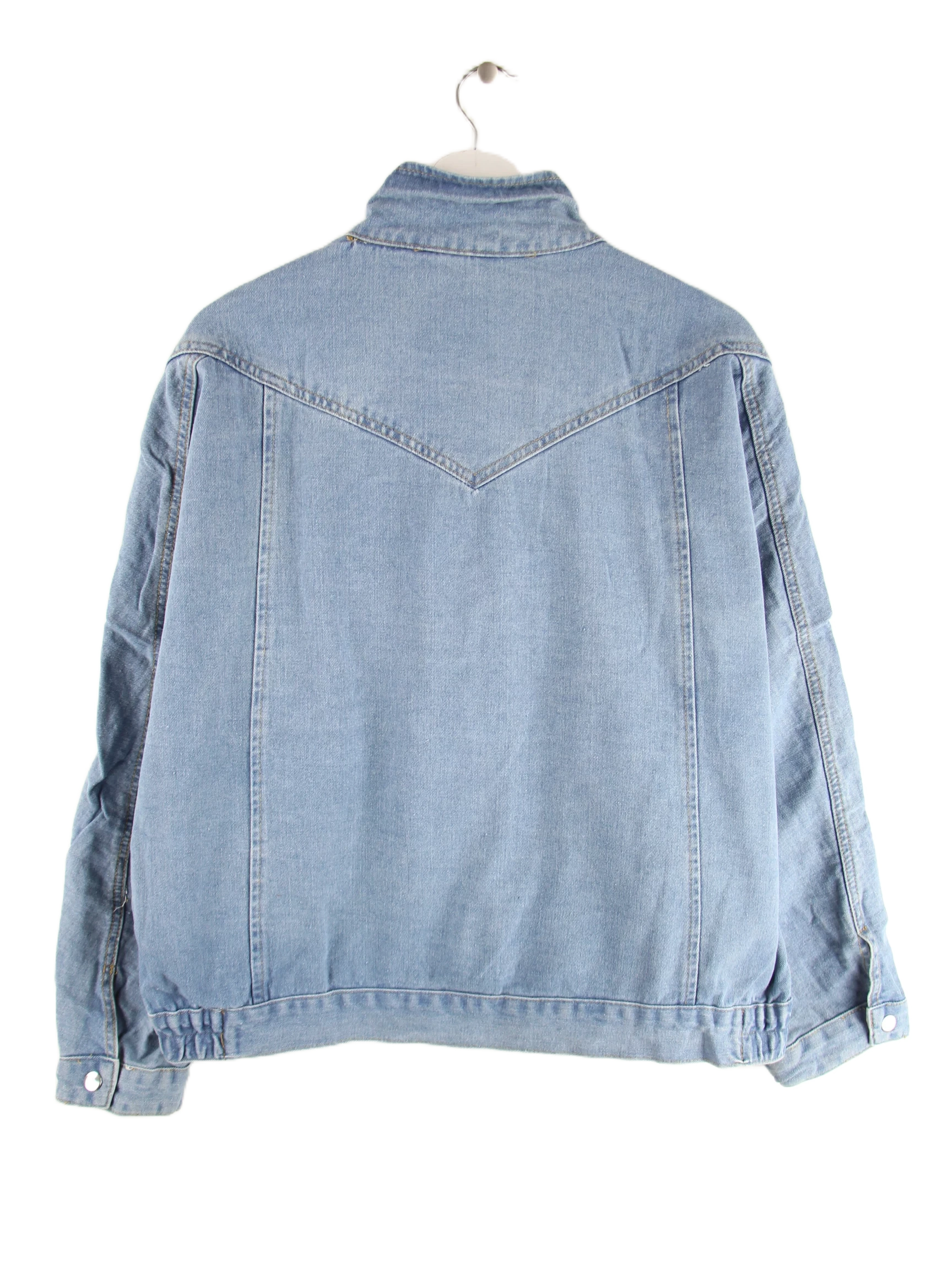Vintage Jacke Blau M – Rückseite