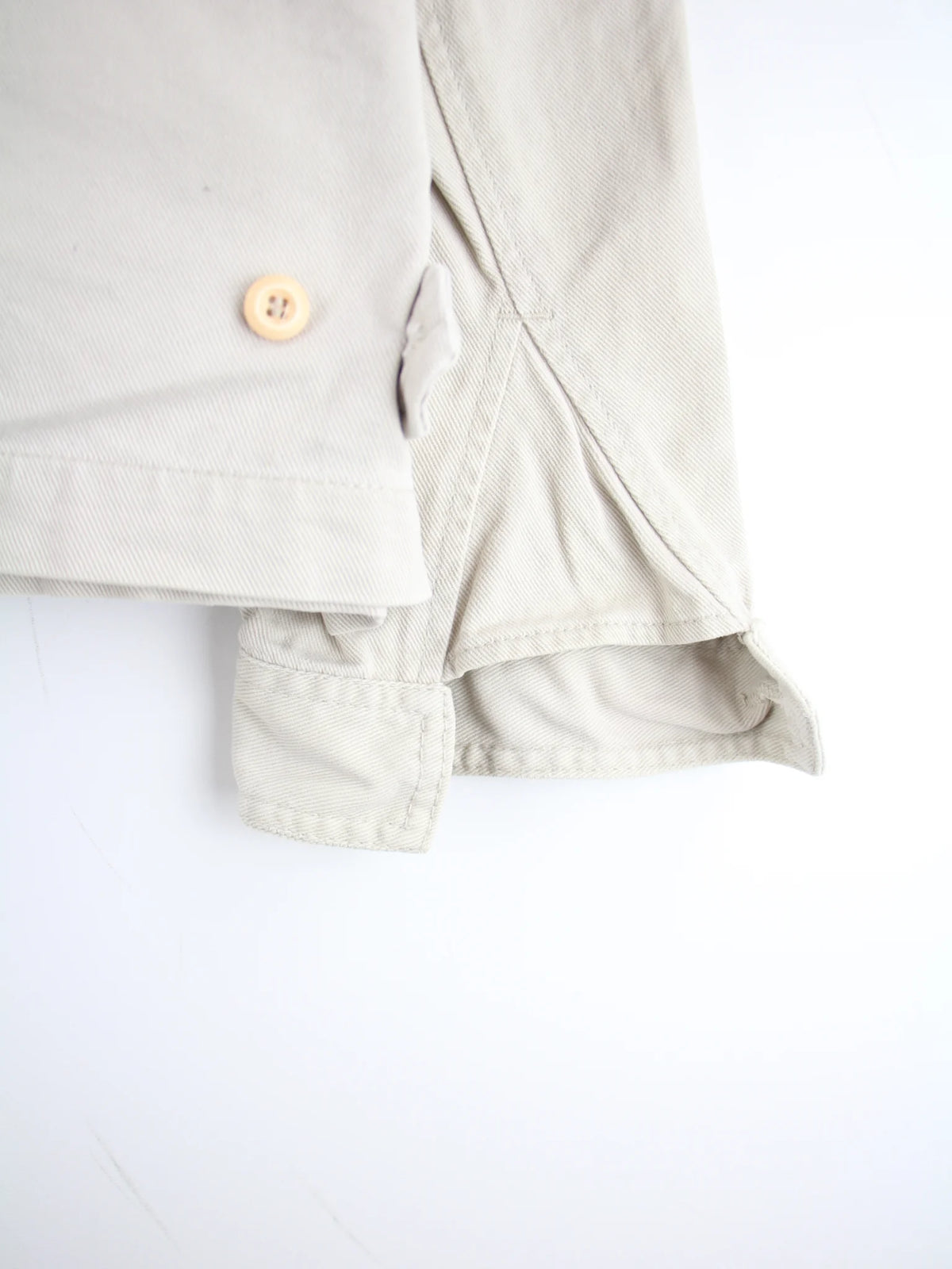 Vintage Jeansjacke Beige L – Detailbild 2