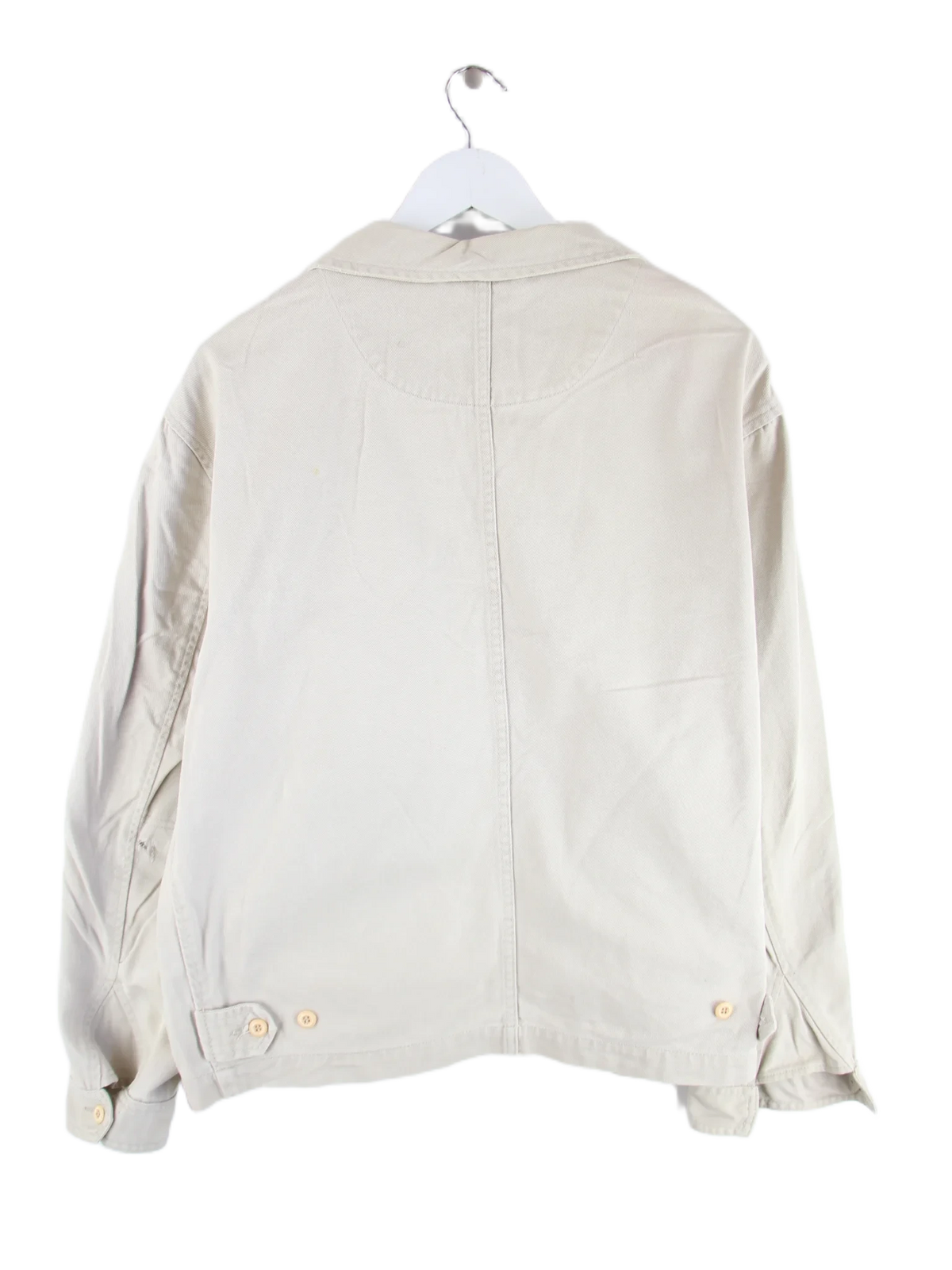 Vintage Jeansjacke Beige L – Rückseite