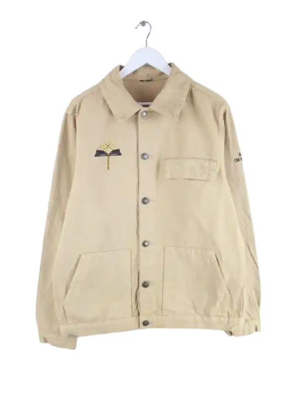 Vintage Jeansjacke Beige XL – Vorderseite