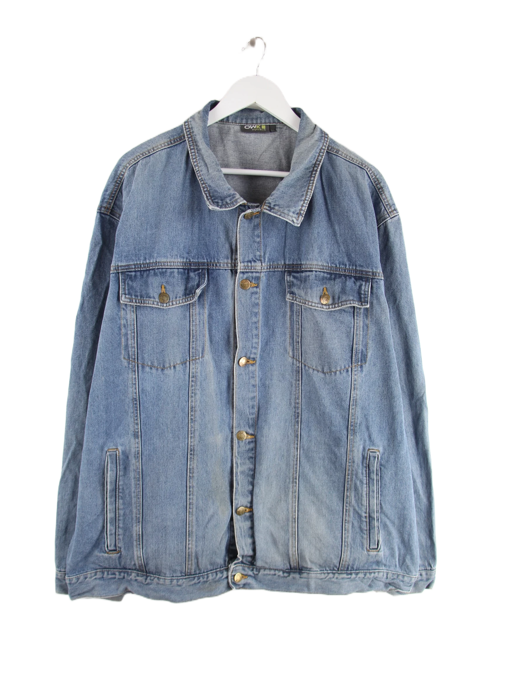Vintage Jeansjacke Blau 4XL – Vorderseite