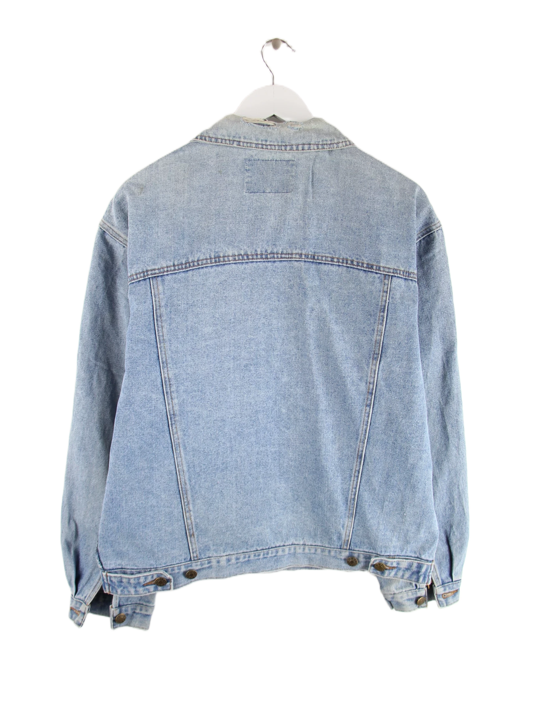 Vintage Jeansjacke Blau L – Rückseite