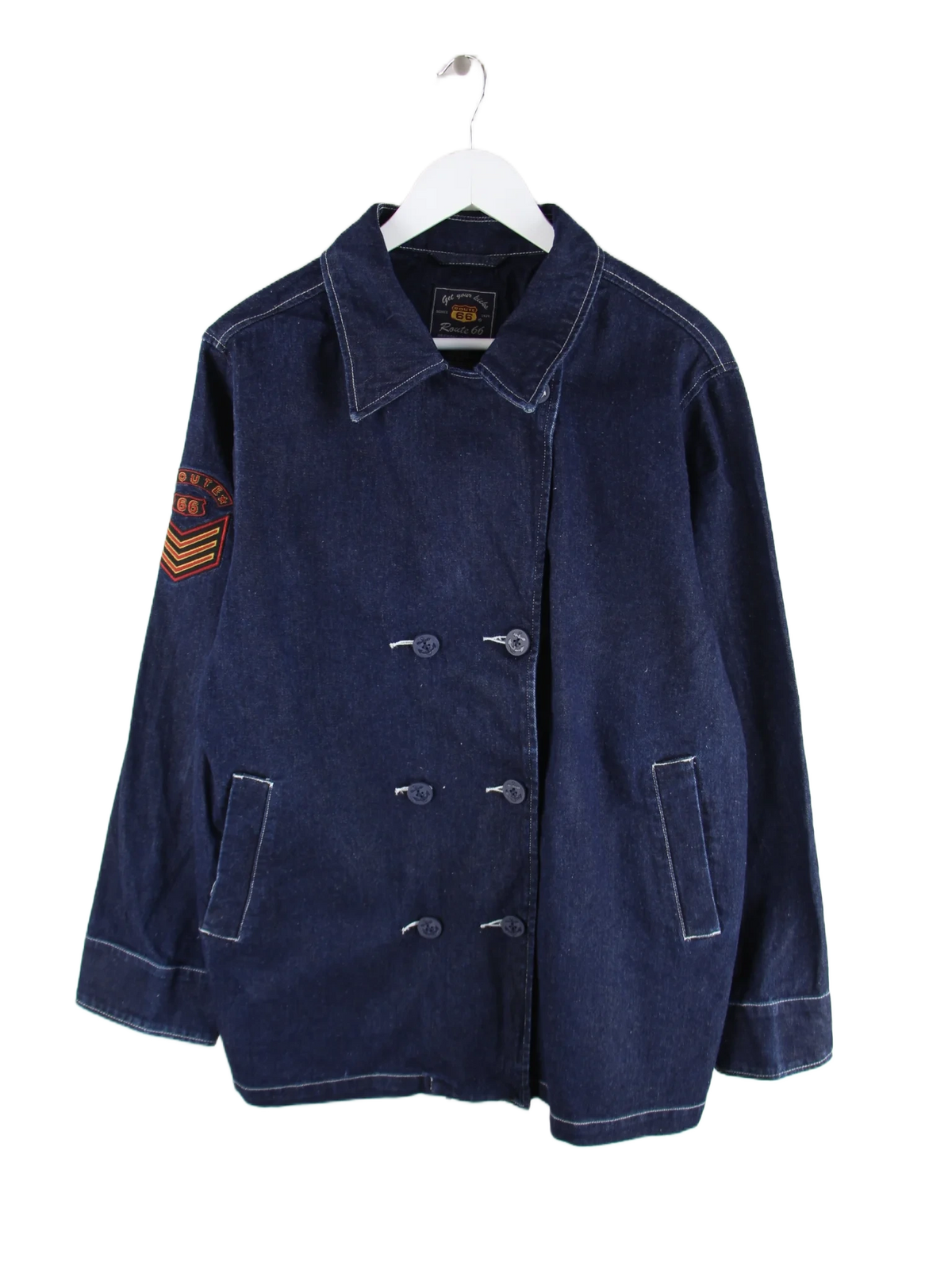 Vintage Jeansjacke Blau L – Vorderseite