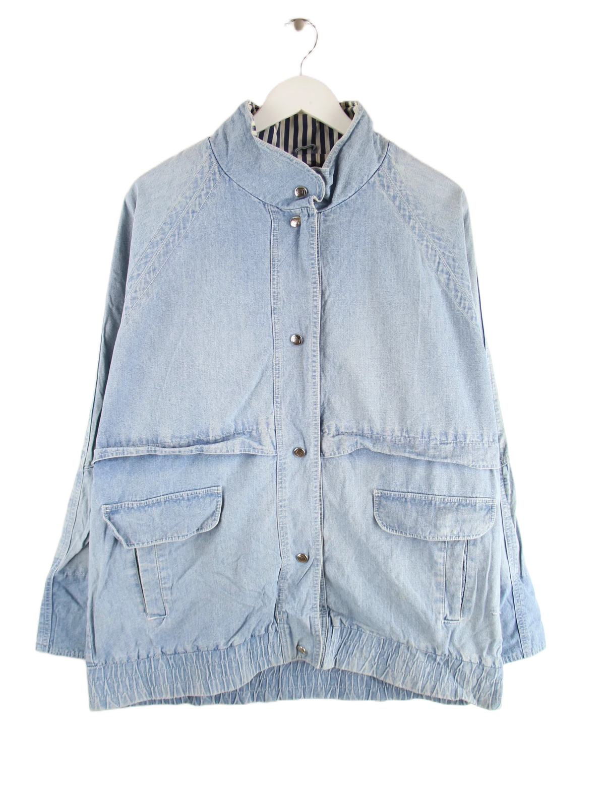 Vintage Jeansjacke Blau L – Vorderseite