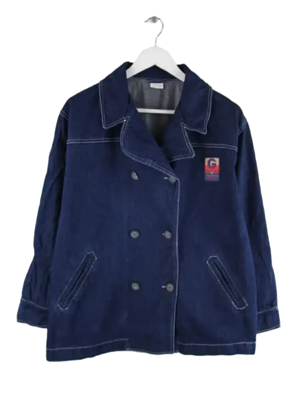 Vintage Jeansjacke Blau M – Vorderseite