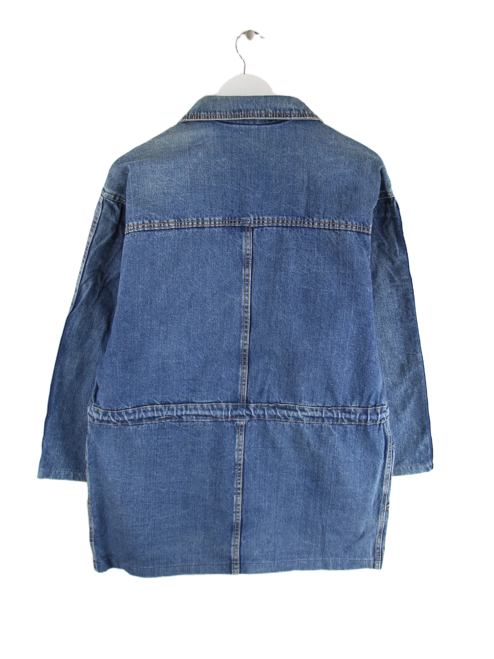 Vintage Jeansjacke Blau M – Rückseite