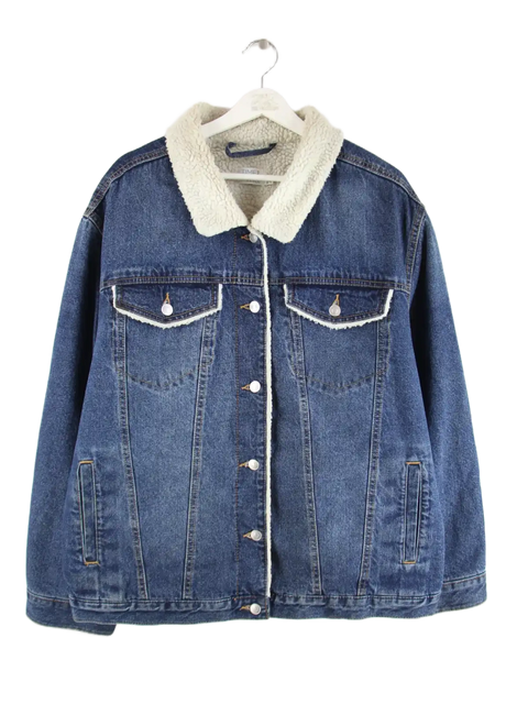 Vintage Jeansjacke Blau XXL – Vorderseite