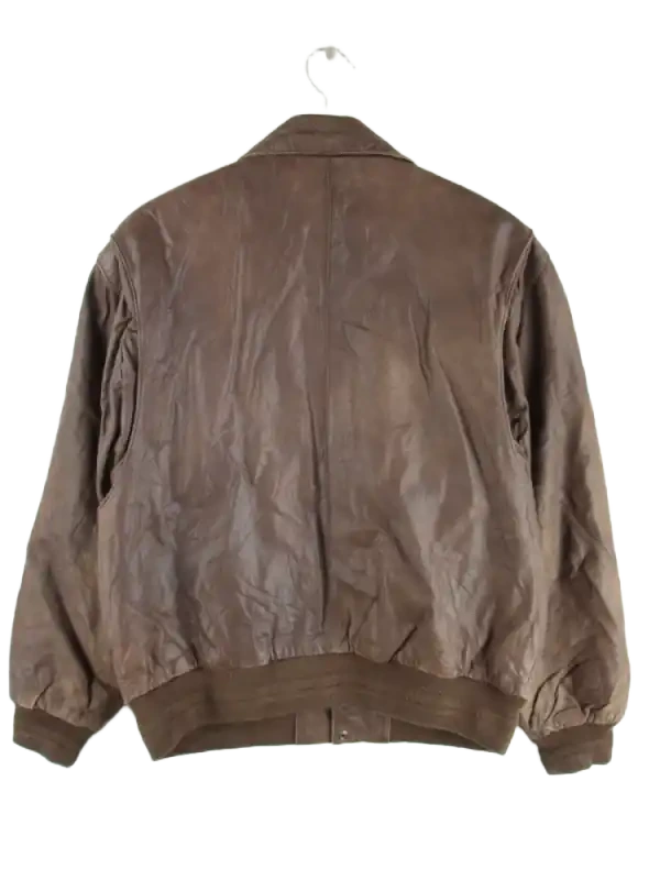 Vintage Lederjacke Braun M – Rückseite