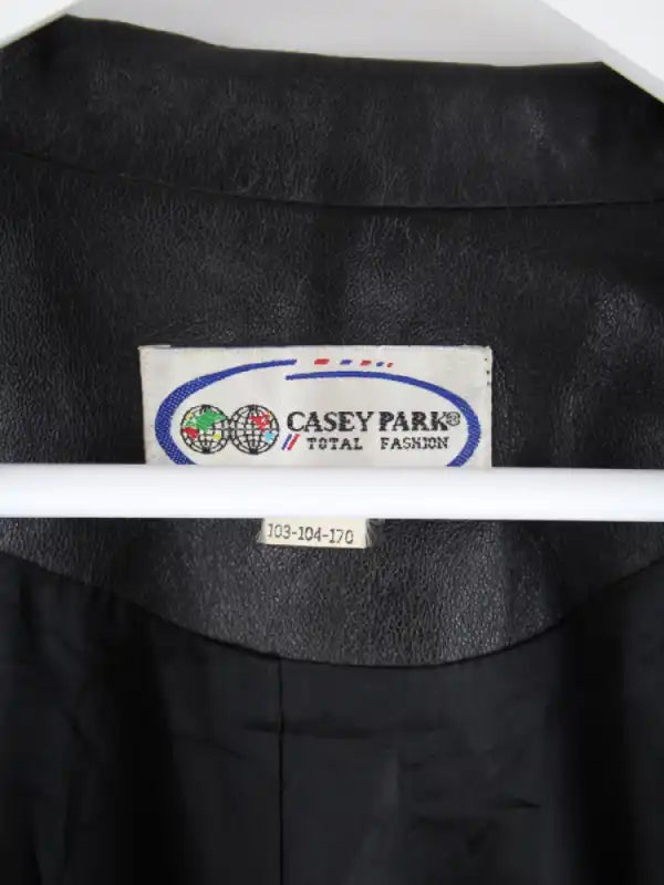 Vintage Lederjacke Schwarz L – Etikett