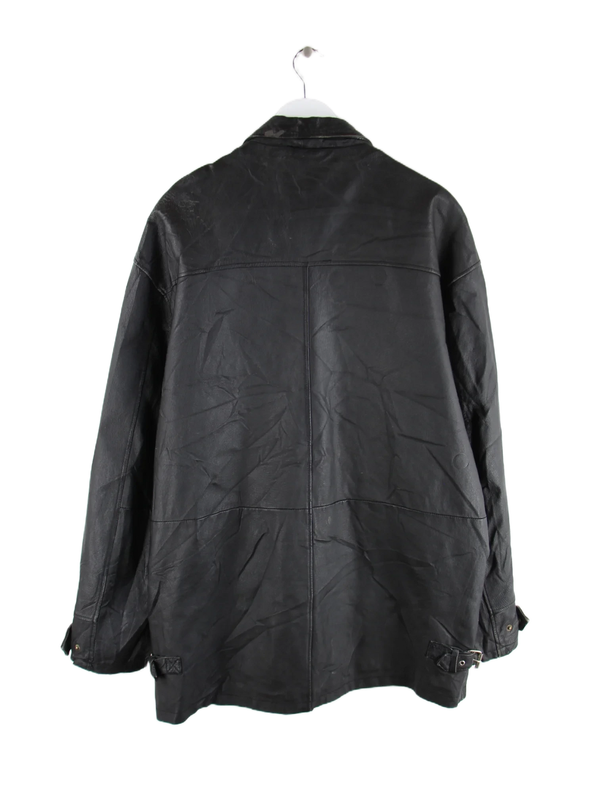 Vintage Lederjacke Schwarz XL – Rückseite