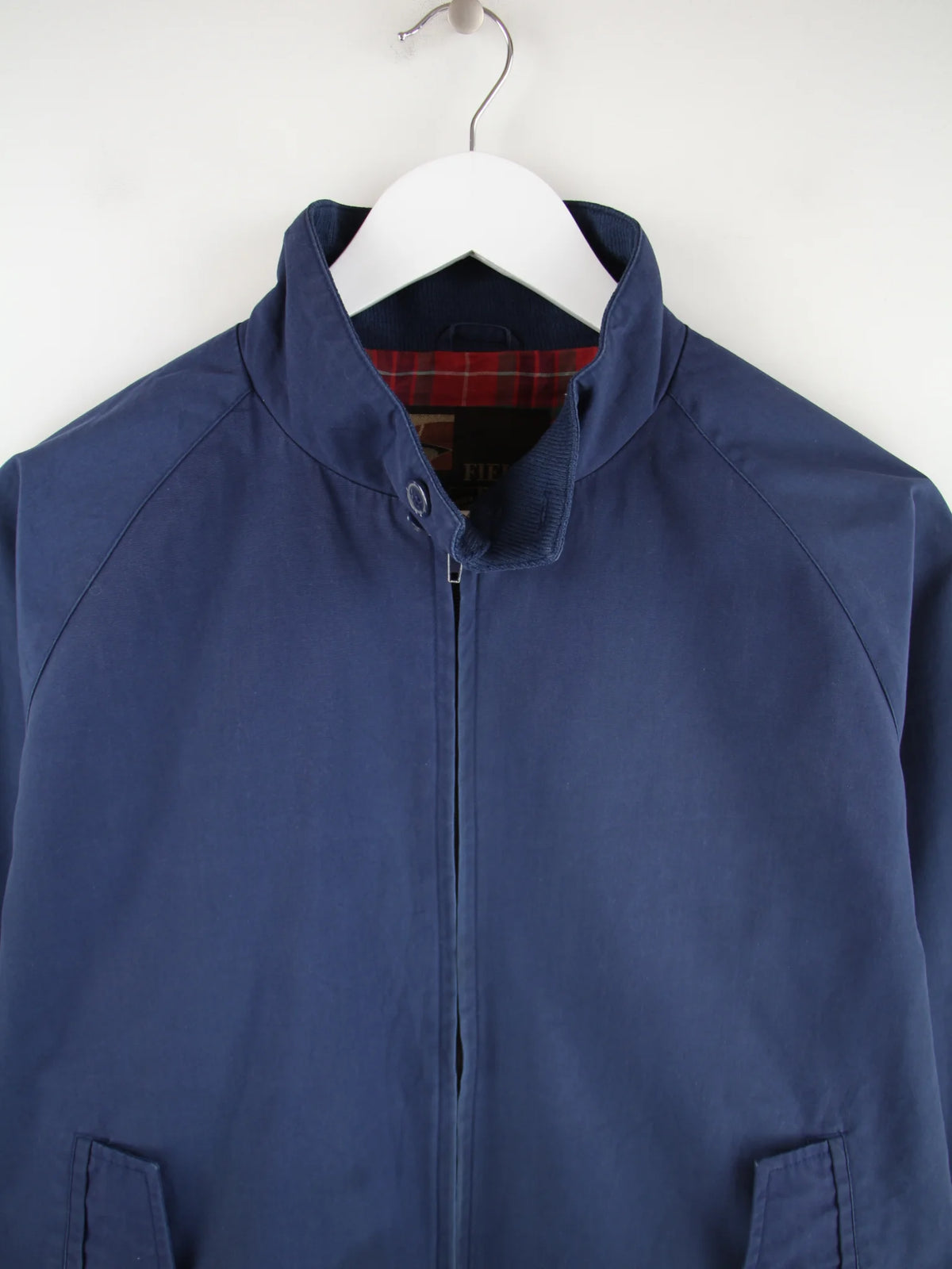 Vintage Leichte Jacke Blau L – Detailansicht Vorderseite