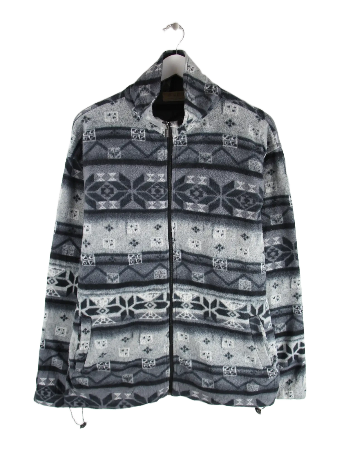 Vintage Leichte Jacke Grau XL – Vorderseite