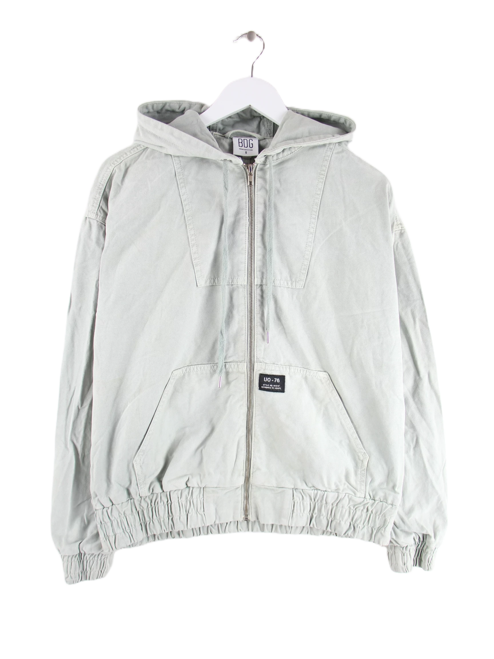 Vintage Leichte Jacke Grün M – Vorderseite