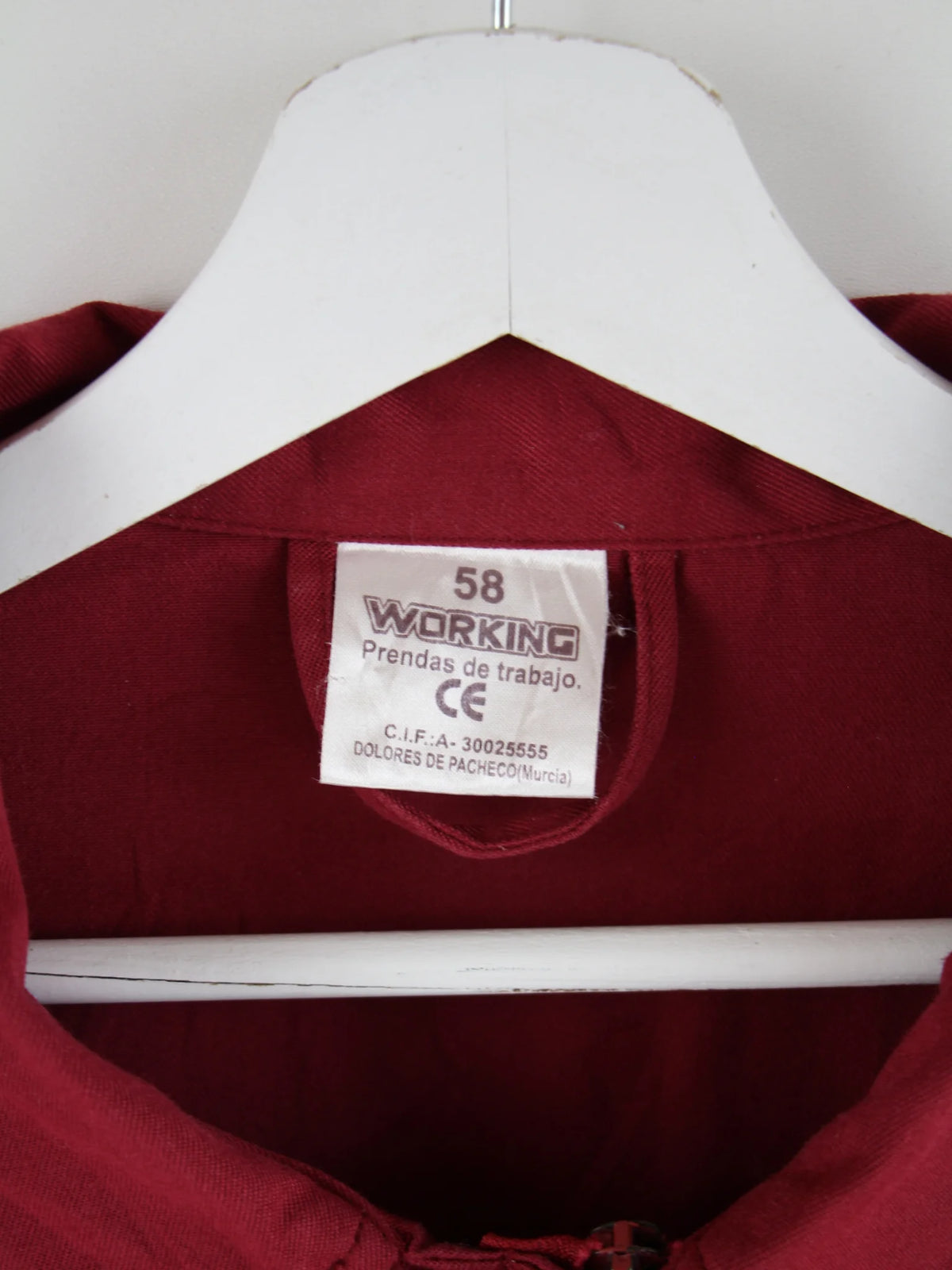 Vintage Leichte Jacke Rot XL – Etikett