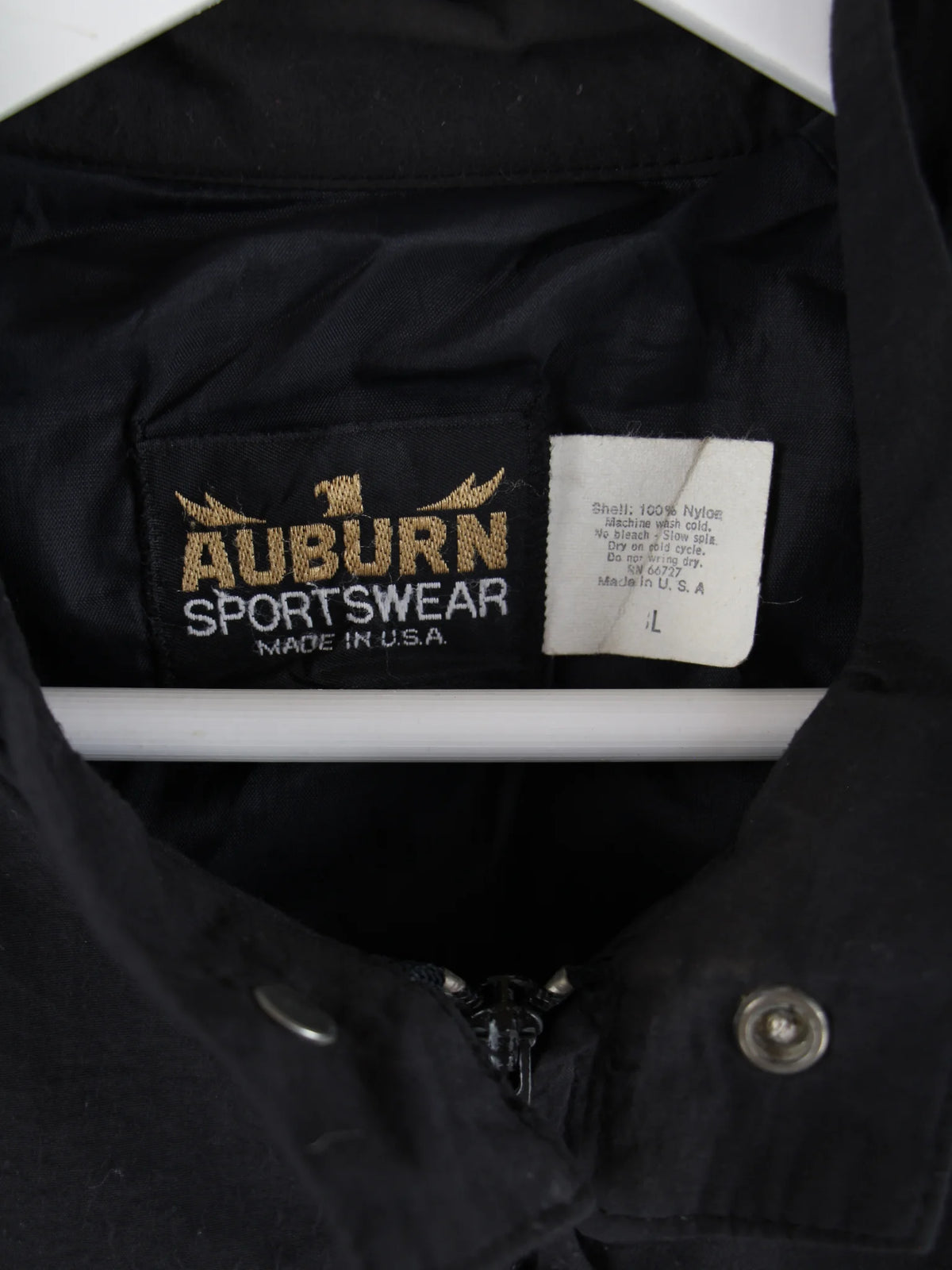 Vintage Leichte Jacke Schwarz L – Etikett