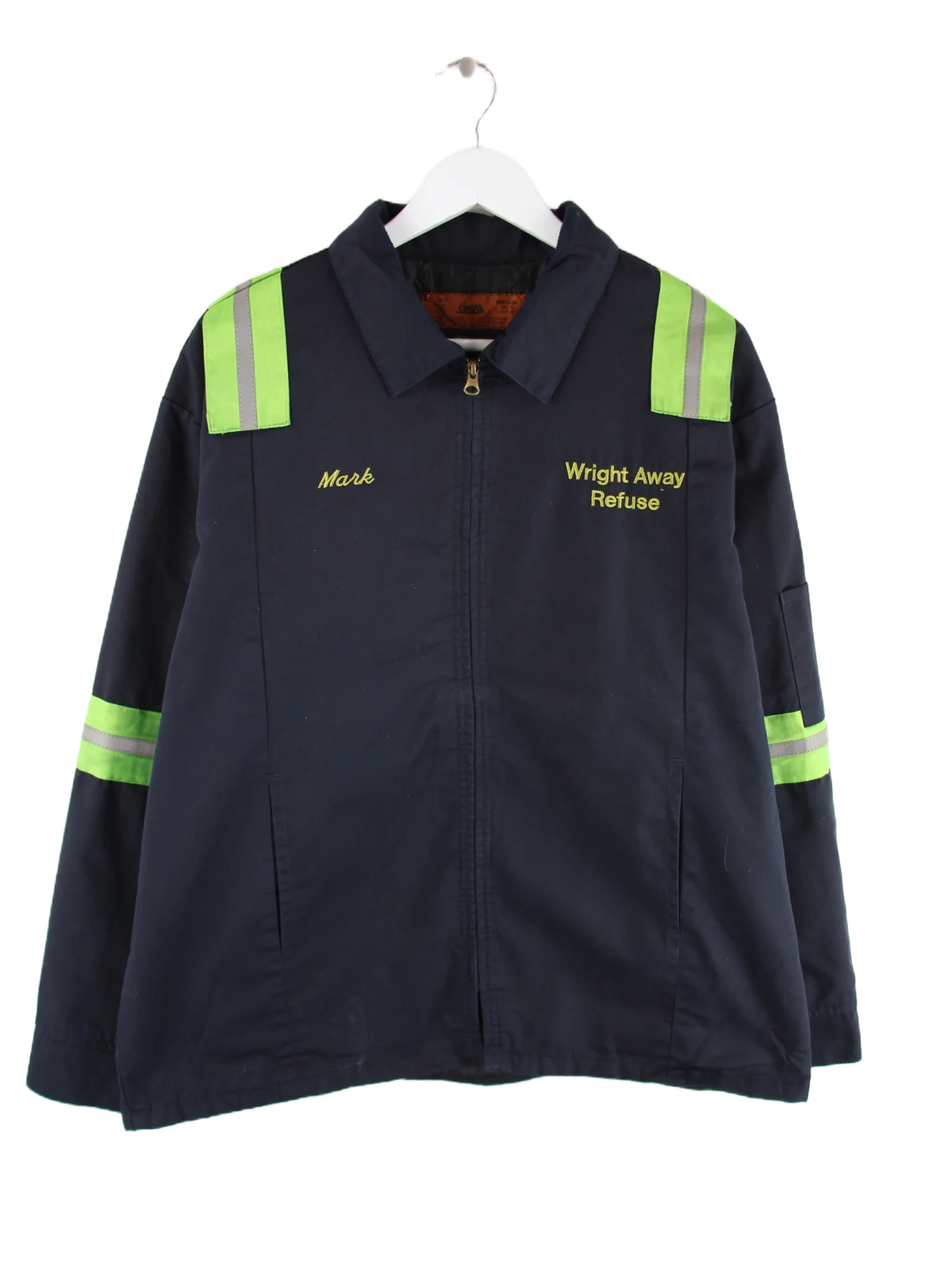 Vintage Leichte Jacke Schwarz L – Vorderseite