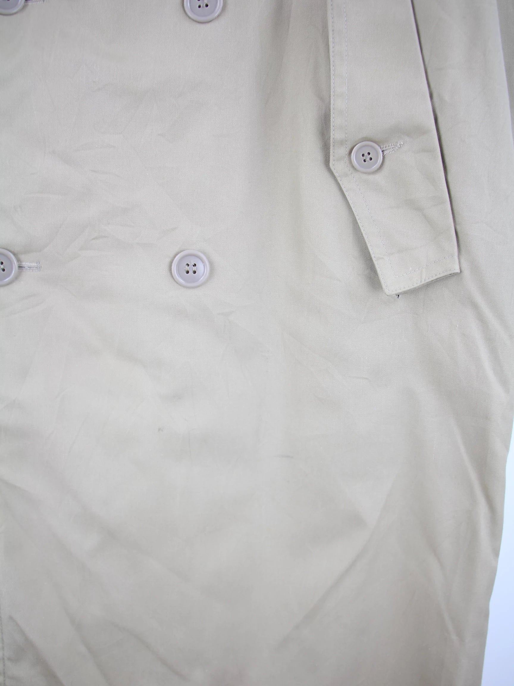 Vintage Mantel Beige L – Etikett