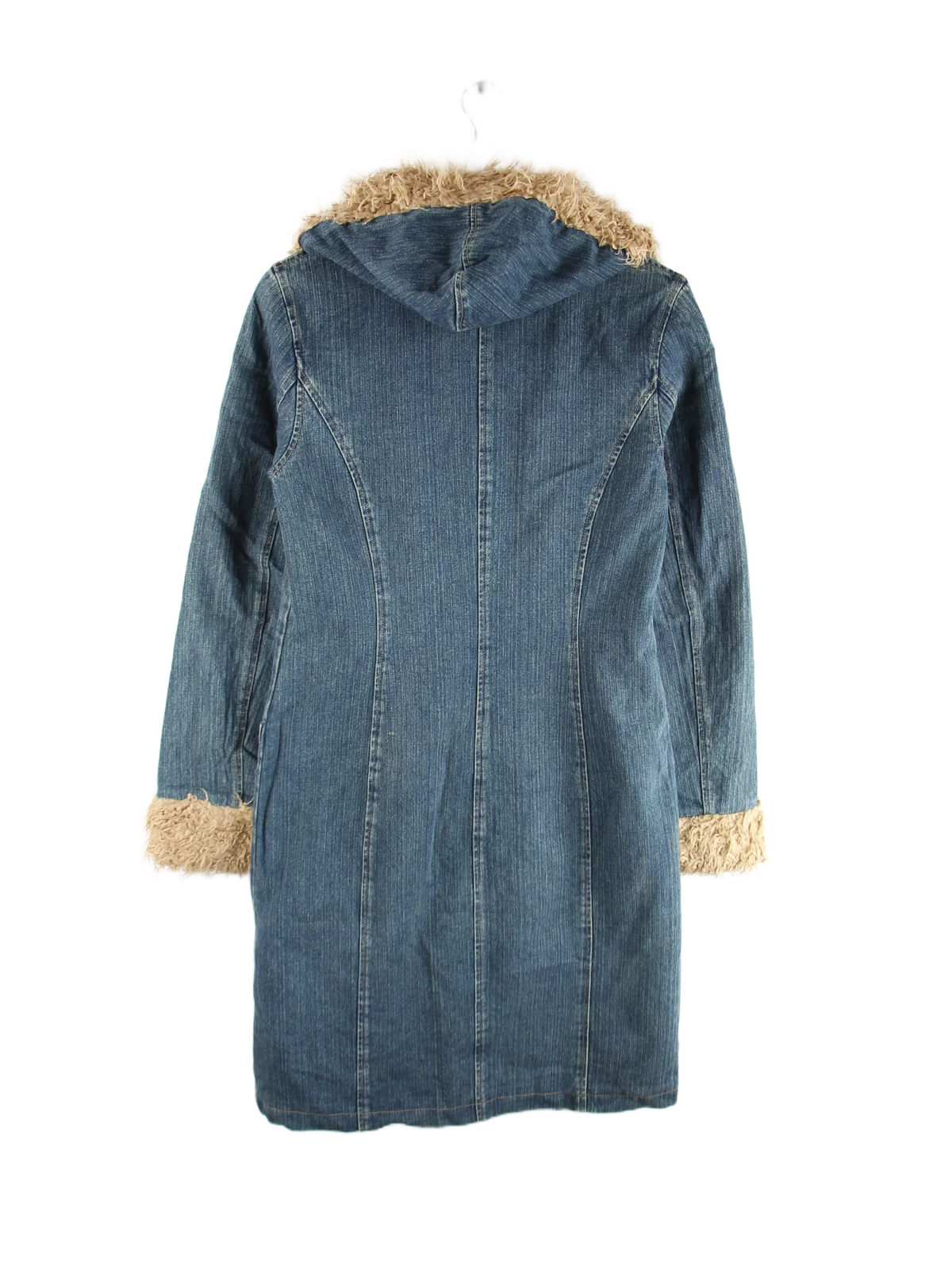 Vintage Mantel Blau M – Rückseite