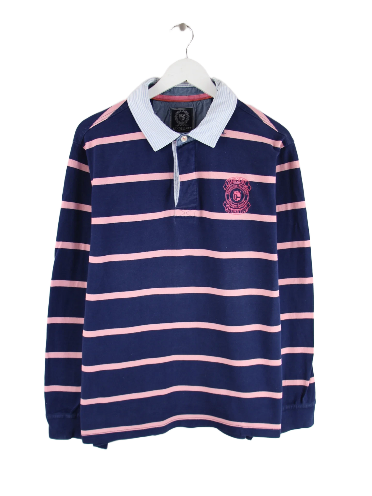 Vintage Polo Blau XL – Vorderseite