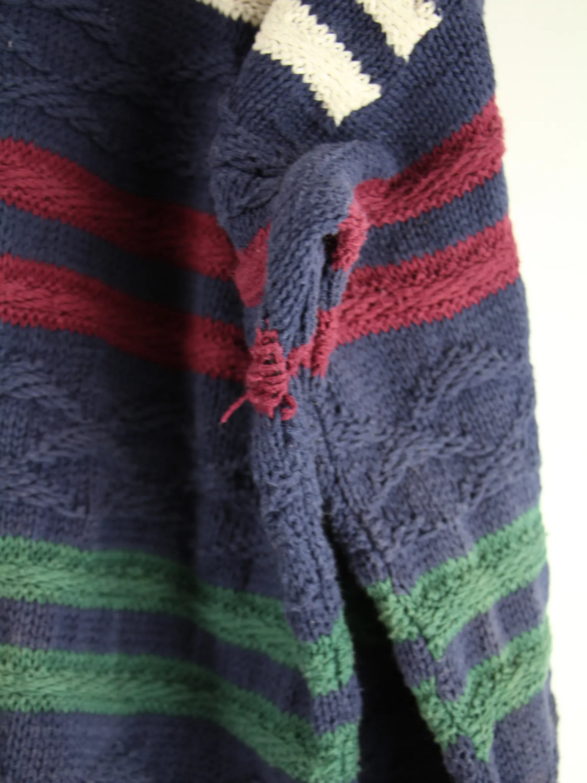 Vintage Pullover Blau XL – Detailbild 1