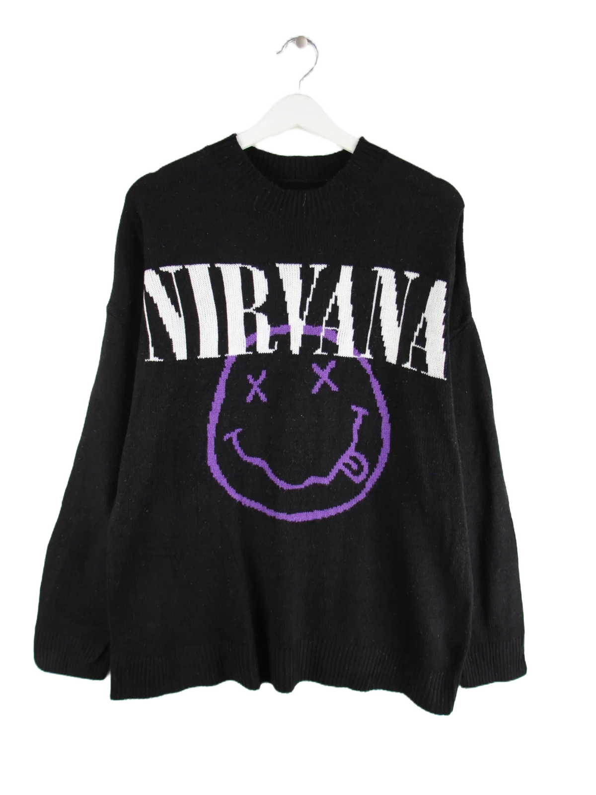 Vintage Pullover Schwarz XL – Vorderseite