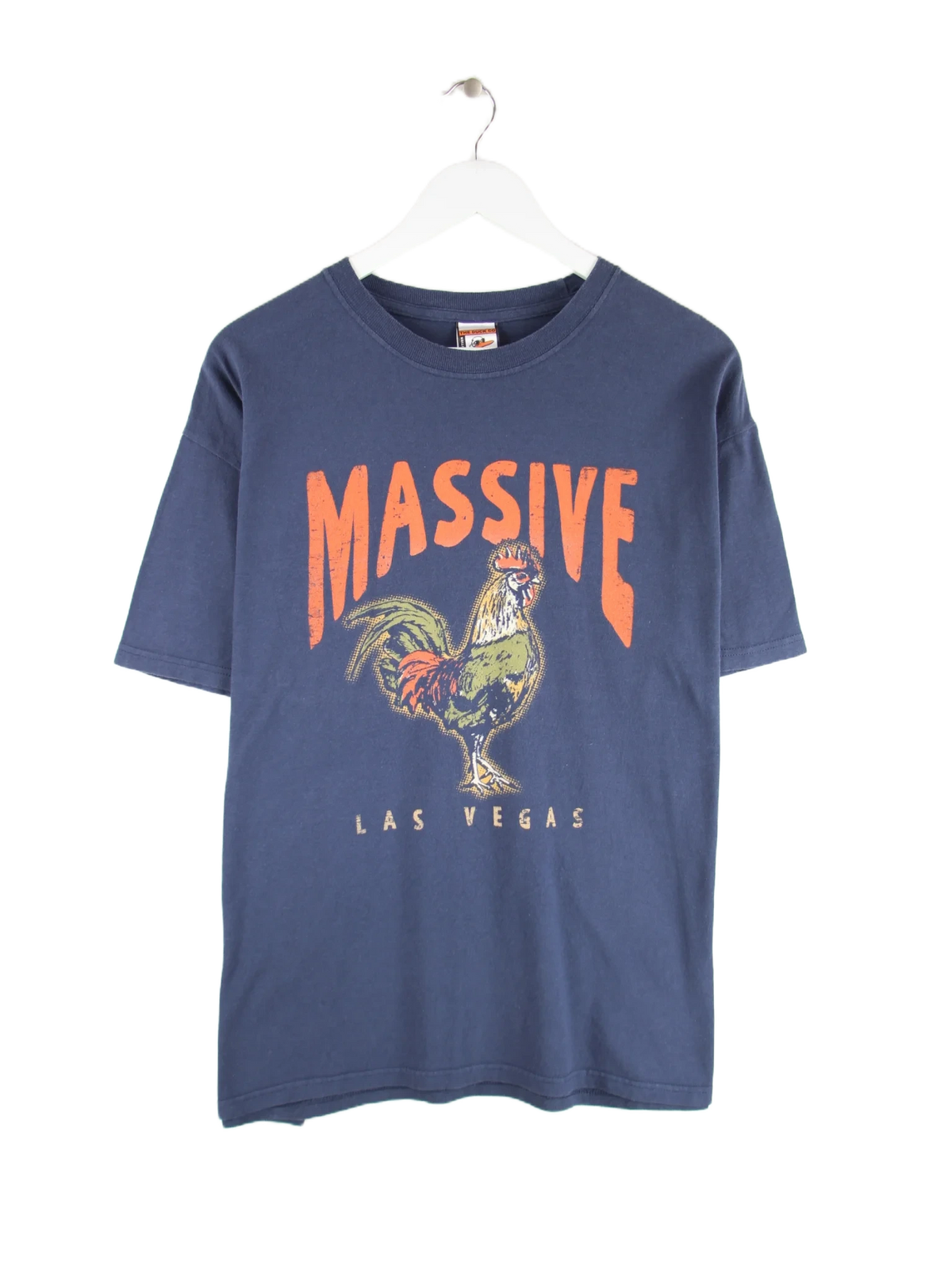 Vintage T-Shirt Blau L – Vorderseite