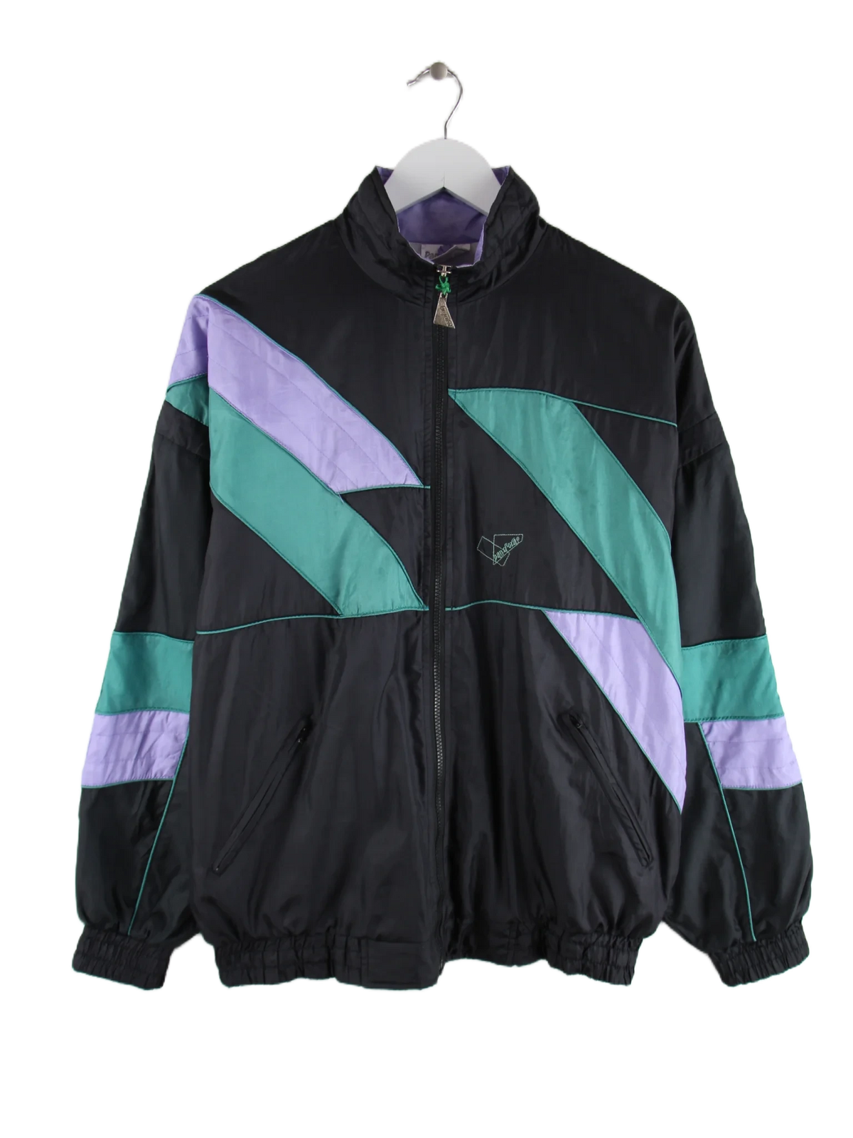 Vintage Trainingsjacke Mehrfarbig S – Vorderseite