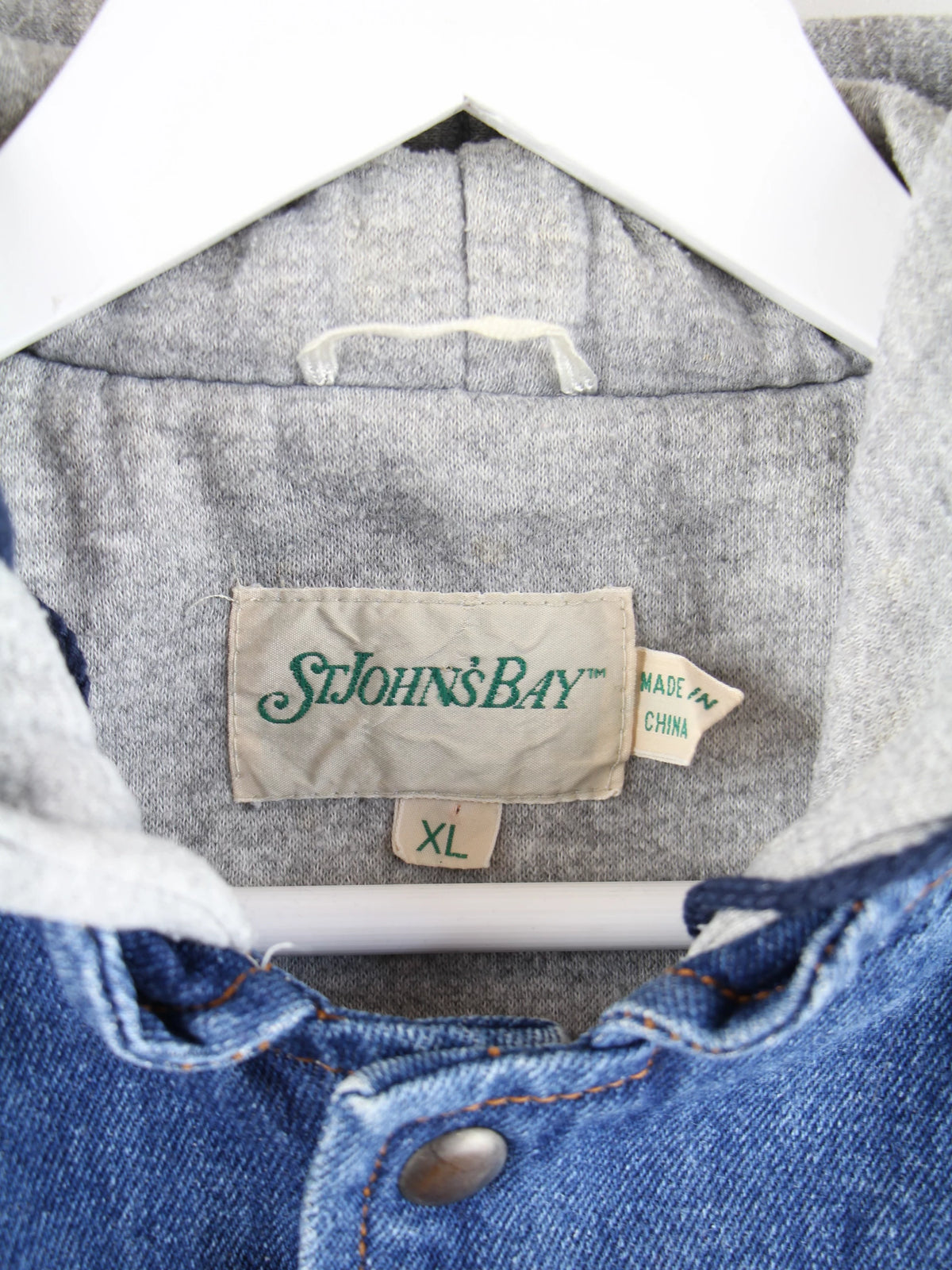 Vintage Weste Blau XL – Etikett