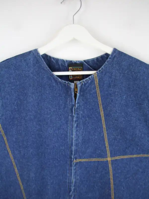 Vintage Weste Blau XXL – Etikett