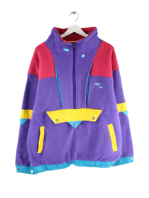 Vintage Windbreaker Lila XL – Vorderseite