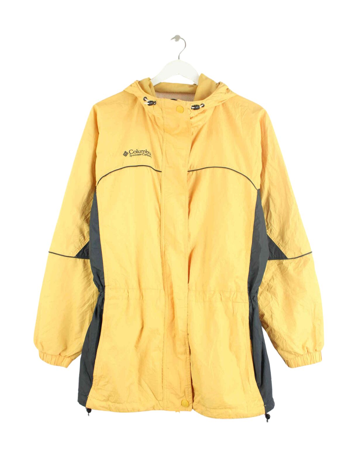 Columbia Damen 90s Vintage Regen Jacke Gelb L (front image)