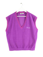 Fila 90s Vintage Fleece Pullunder Lila M (front image)