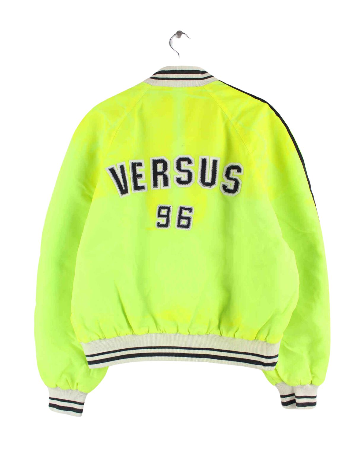 Vintage y2k Versus College Jacke Grün M (back image)