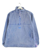 Vintage 90s Half Zip Jacke Blau M (front image)