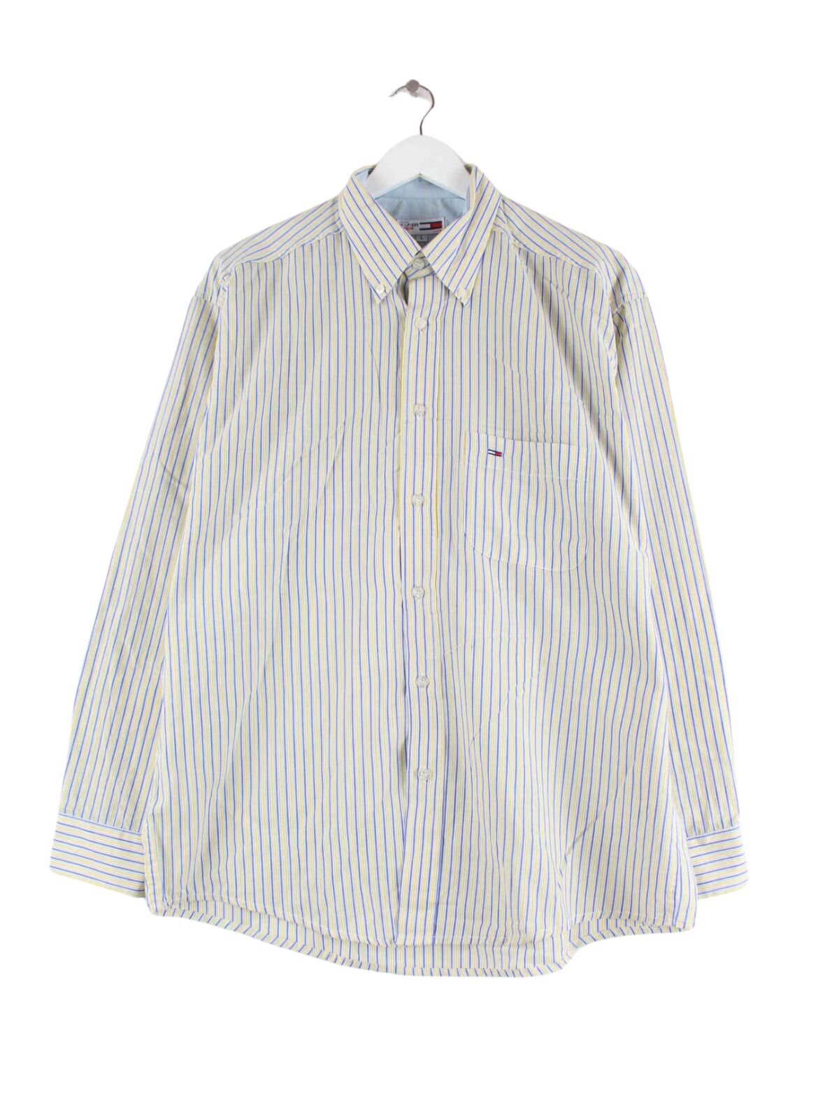 Tommy Hilfiger Striped Hemd Gelb L (front image)